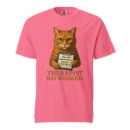 Therapist has Whiskers | Unisex Heavyweight T-Shirt | 100% Cotton