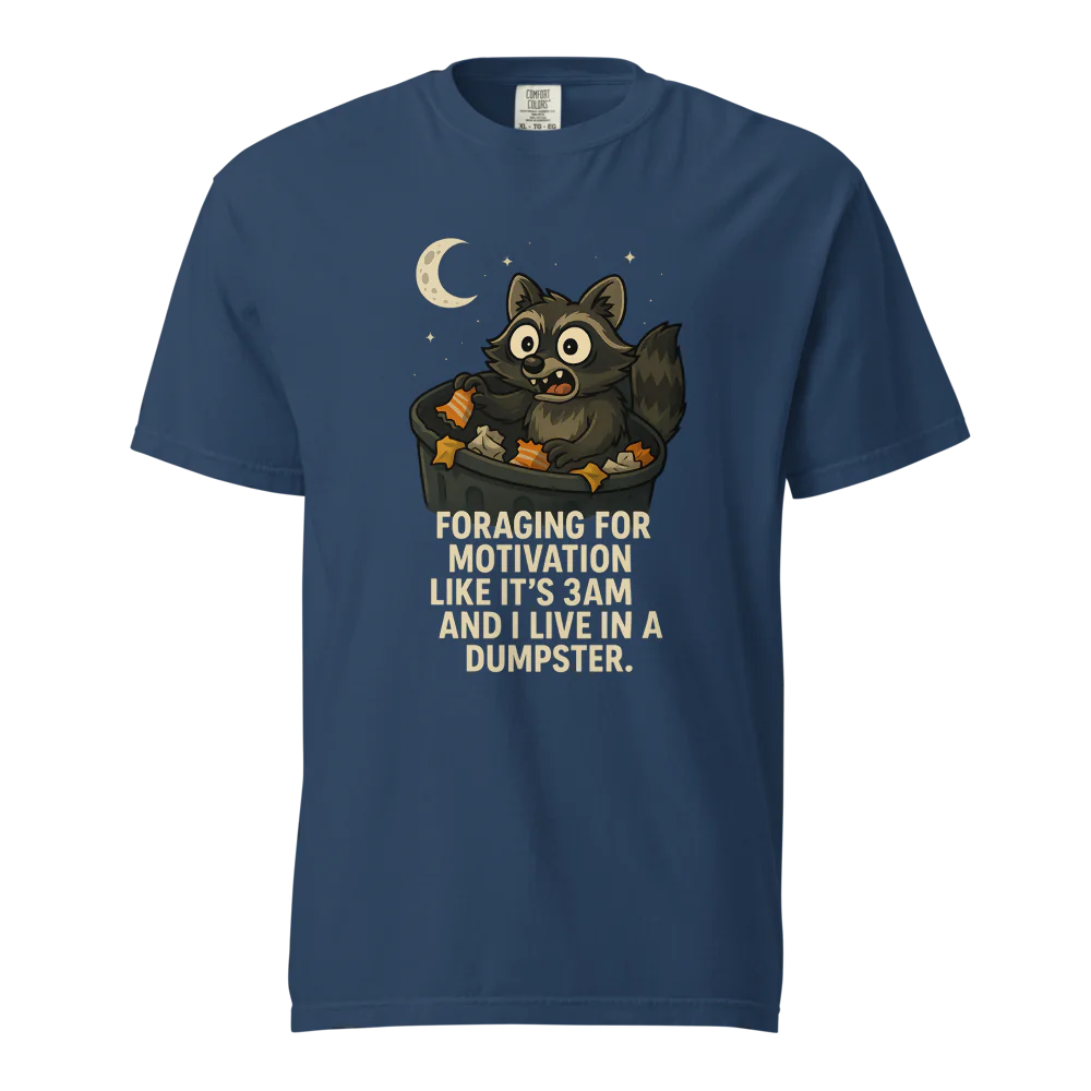 Motivación en busca de alimento | Camiseta unisex de tejido grueso | 100 % algodón