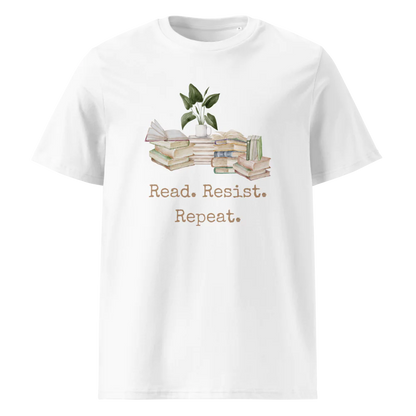 Leer. Resistir. Repetir. | Camiseta unisex de algodón orgánico