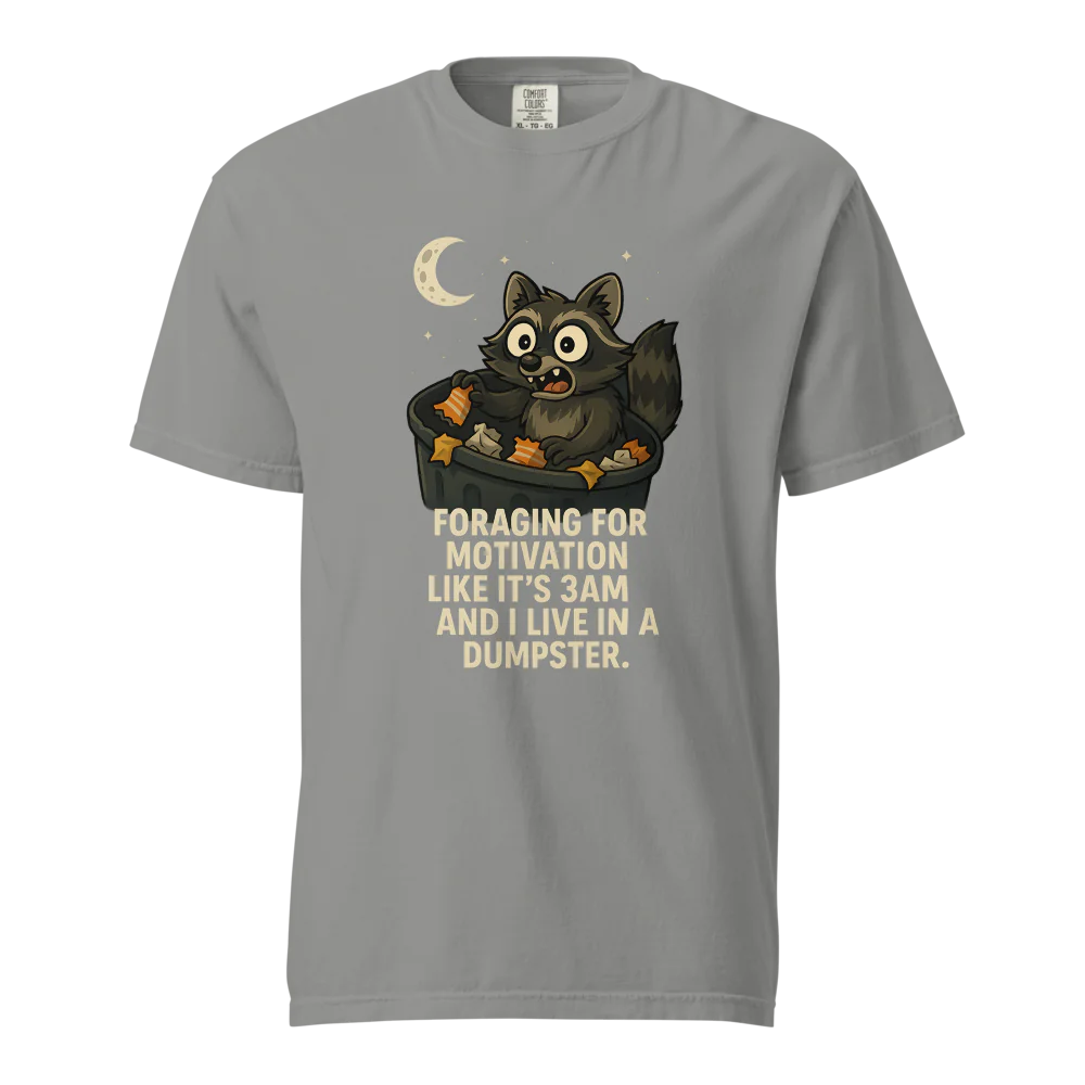 Motivación en busca de alimento | Camiseta unisex de tejido grueso | 100 % algodón