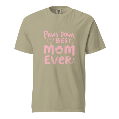 Paws Down, la mejor mamá del mundo | Camiseta unisex de tejido grueso | 100 % algodón