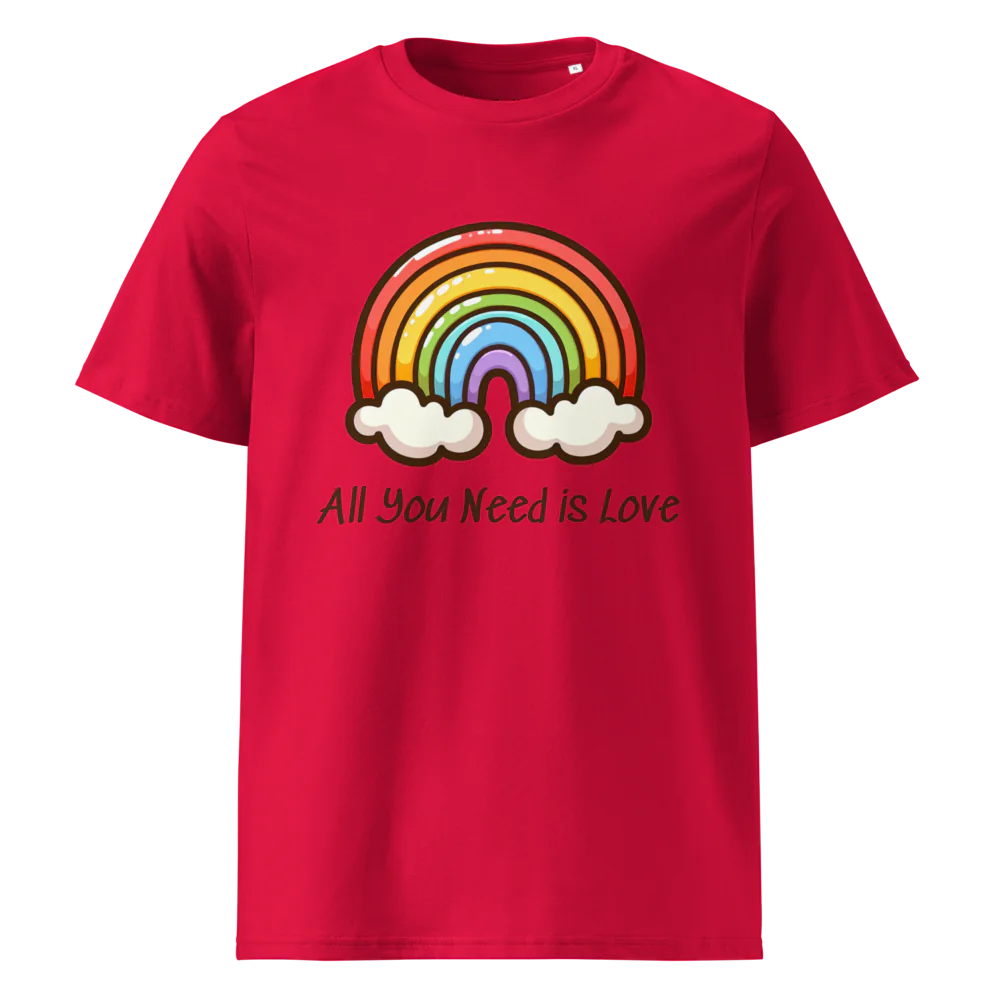 Camiseta unisex de algodón orgánico All You Need Is Love V2