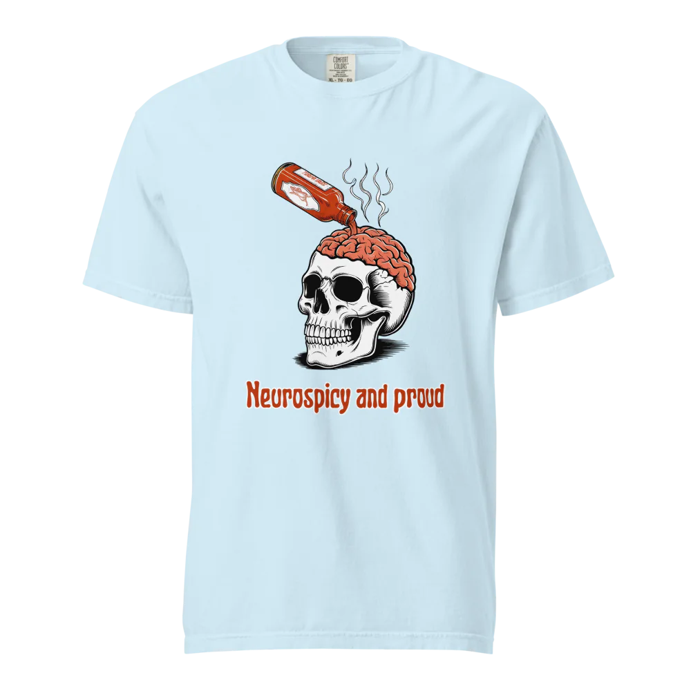 Neurospicy &amp; Proud | Camiseta unisex de tejido grueso | 100 % algodón