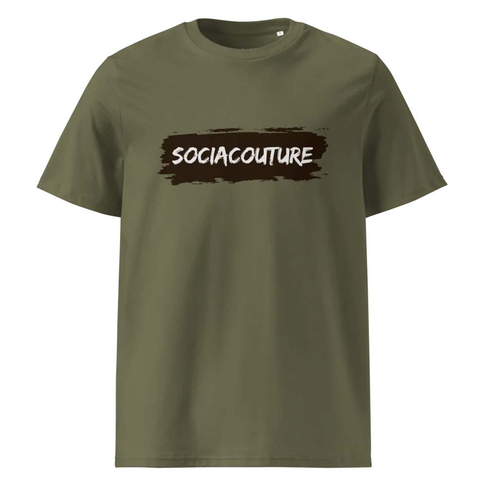 SociaCouture Brand Logo Dark | Unisex Organic Cotton T-Shirt