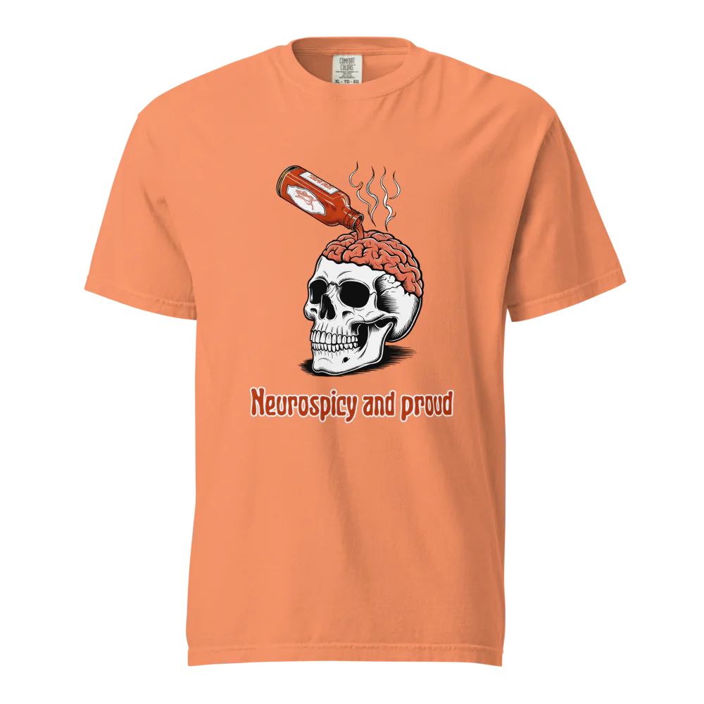 Neurospicy &amp; Proud | Camiseta unisex de tejido grueso | 100 % algodón