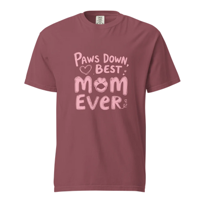 Paws Down, la mejor mamá del mundo | Camiseta unisex de tejido grueso | 100 % algodón