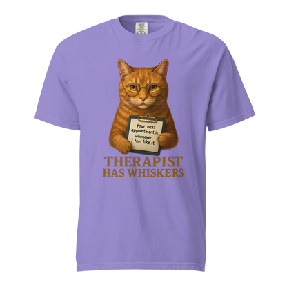 Therapist has Whiskers | Unisex Heavyweight T-Shirt | 100% Cotton