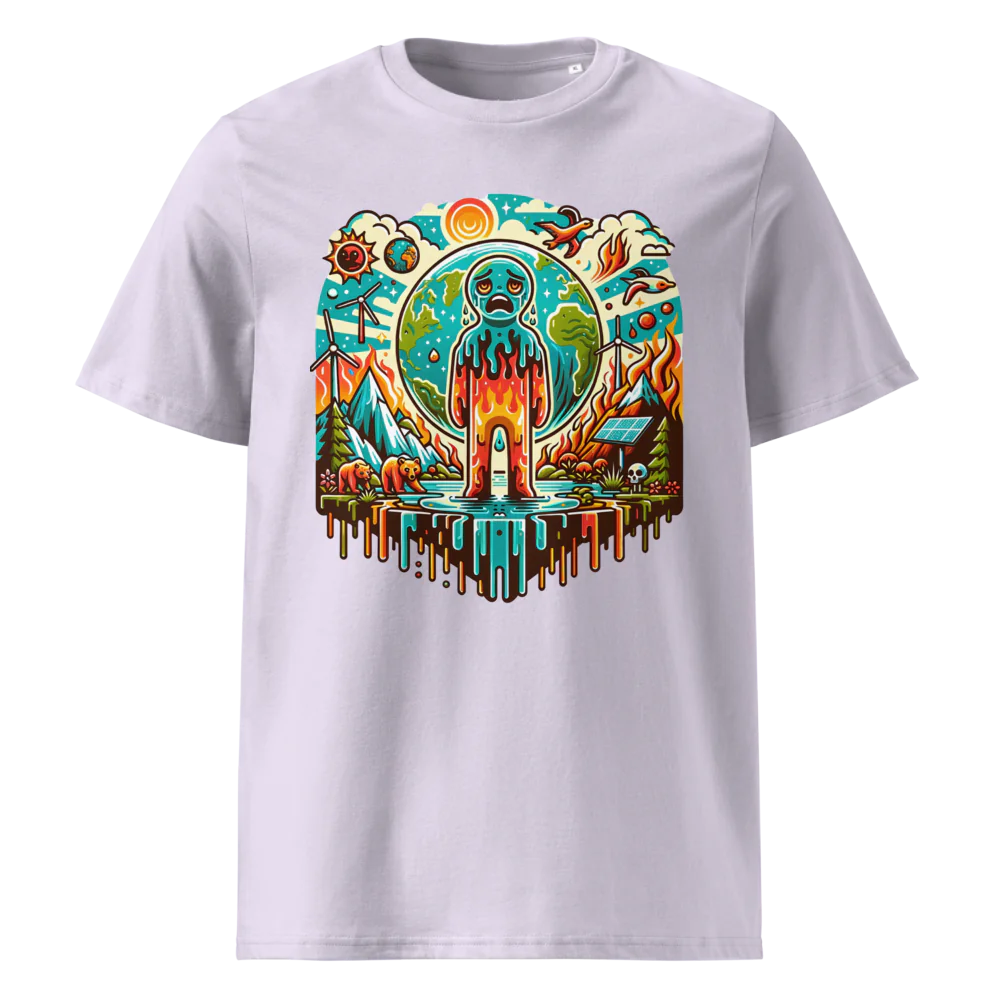 Melting World Global Crisis| Unisex Organic Cotton T-Shirt