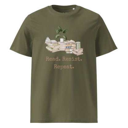 Leer. Resistir. Repetir. | Camiseta unisex de algodón orgánico