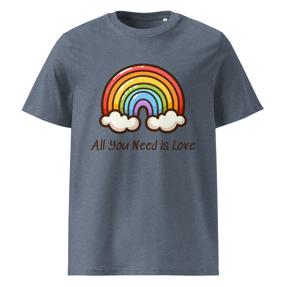 Camiseta unisex de algodón orgánico All You Need Is Love V2