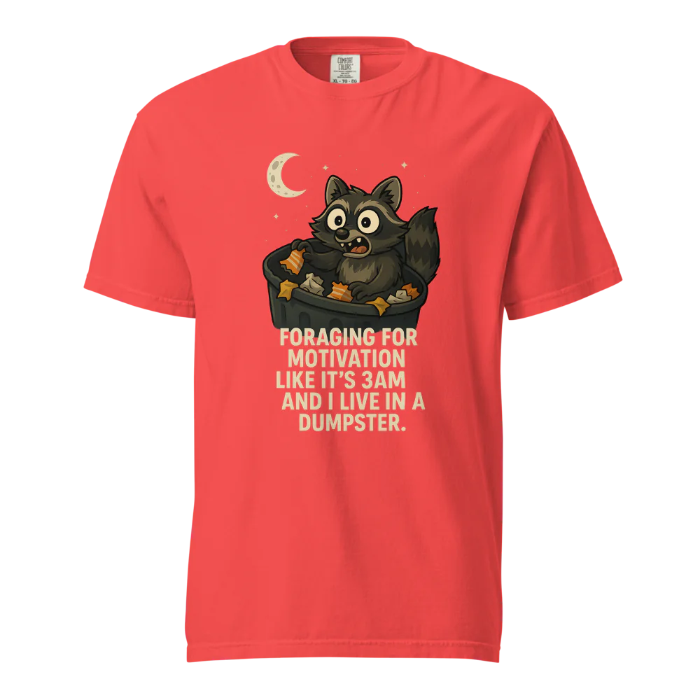 Motivación en busca de alimento | Camiseta unisex de tejido grueso | 100 % algodón