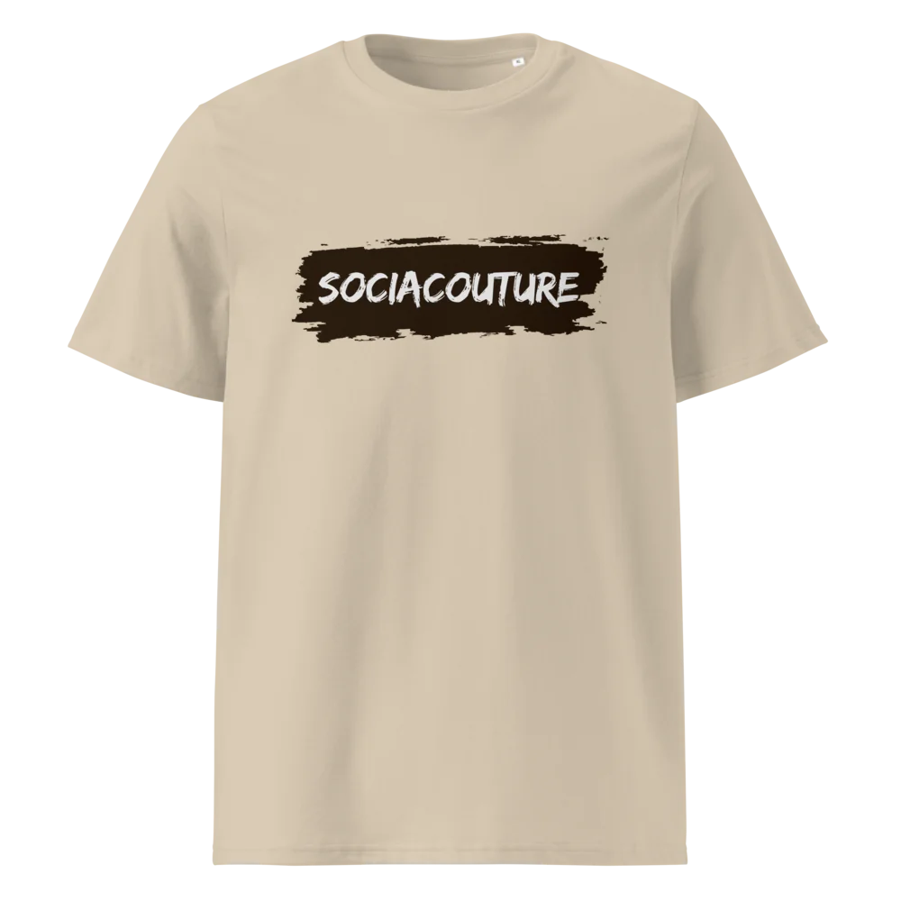 SociaCouture Brand Logo Dark | Unisex Organic Cotton T-Shirt