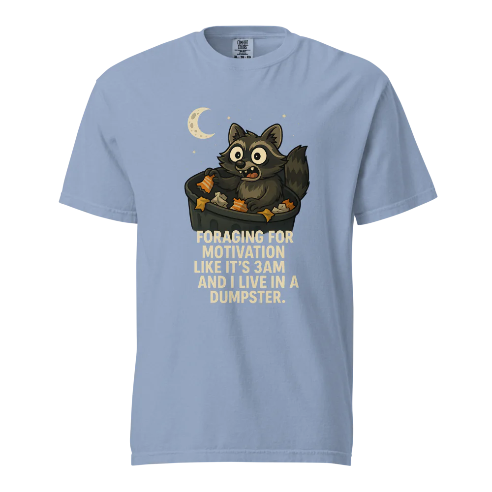 Motivación en busca de alimento | Camiseta unisex de tejido grueso | 100 % algodón