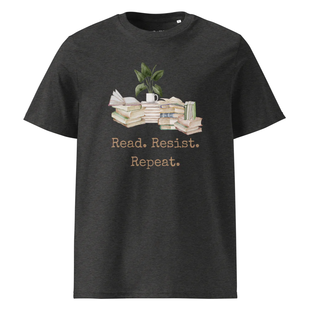 Leer. Resistir. Repetir. | Camiseta unisex de algodón orgánico