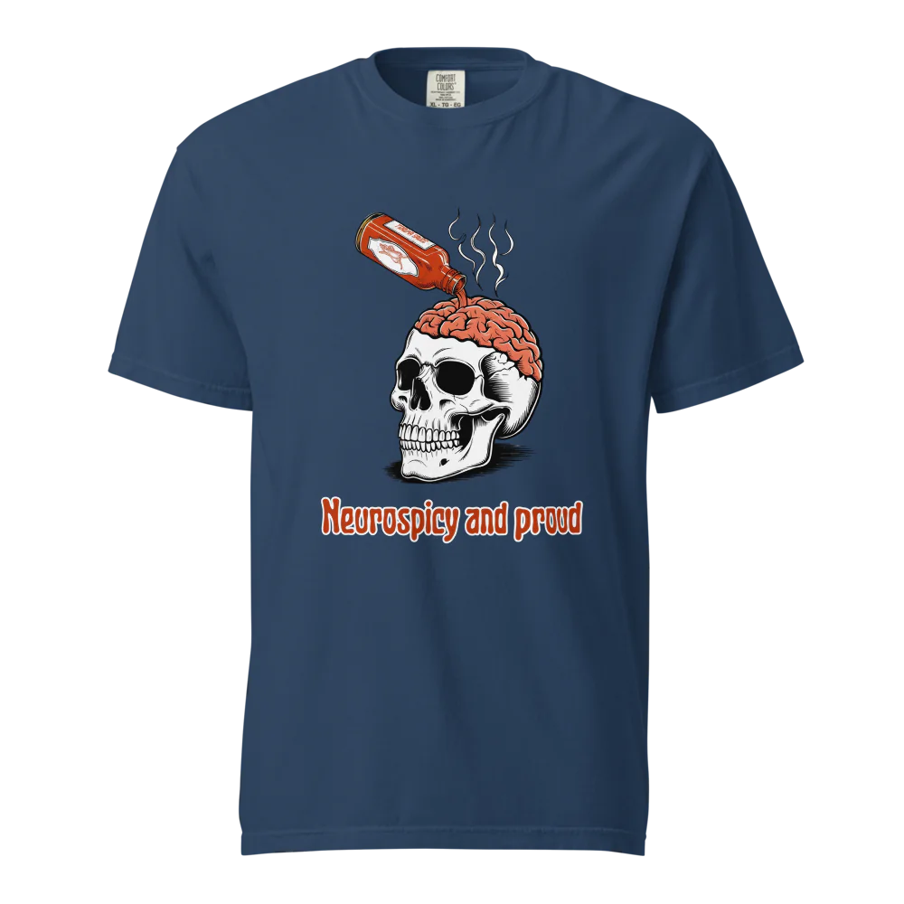 Neurospicy &amp; Proud | Camiseta unisex de tejido grueso | 100 % algodón