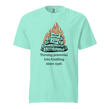 Transformando el potencial en leña | Camiseta unisex de tejido grueso | 100 % algodón