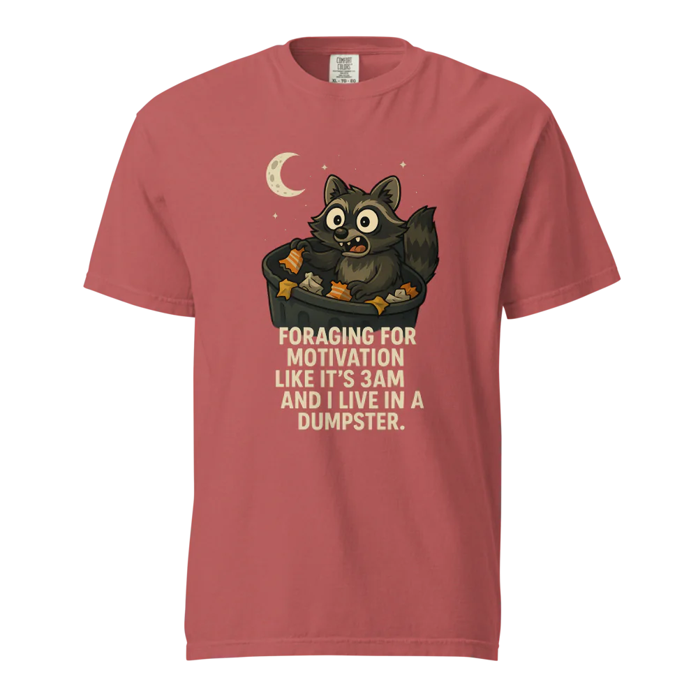 Motivación en busca de alimento | Camiseta unisex de tejido grueso | 100 % algodón