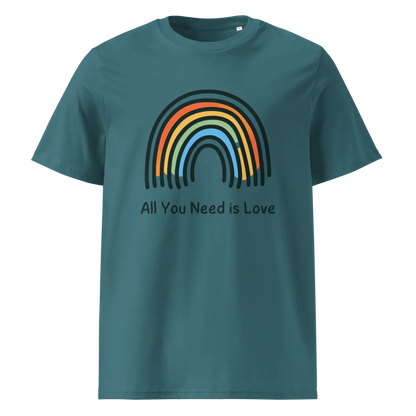 Todo lo que necesitas es amor | Camiseta unisex de algodón orgánico