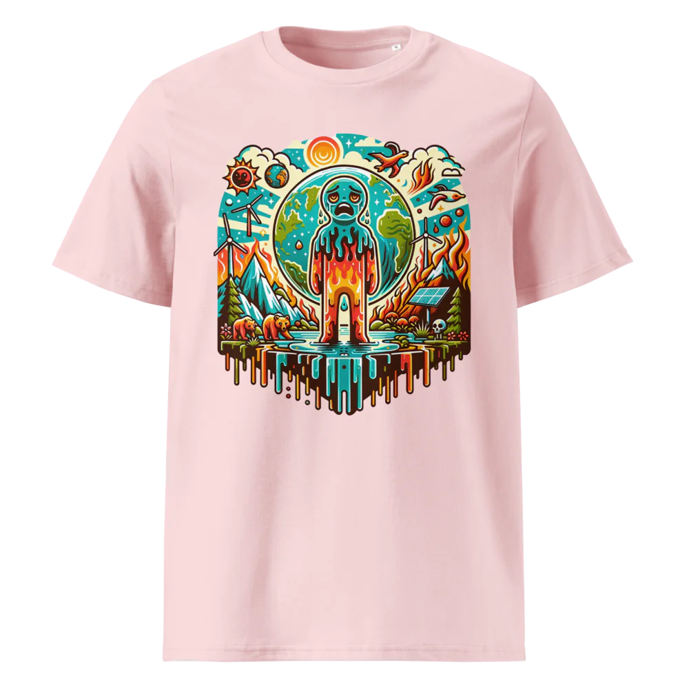 Melting World Global Crisis| Unisex Organic Cotton T-Shirt