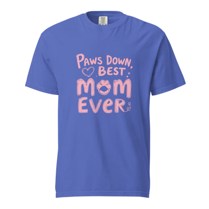 Paws Down, la mejor mamá del mundo | Camiseta unisex de tejido grueso | 100 % algodón