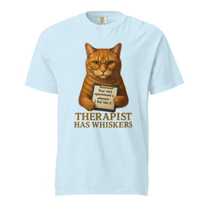 Therapist has Whiskers | Unisex Heavyweight T-Shirt | 100% Cotton