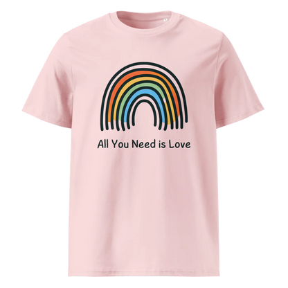 Todo lo que necesitas es amor | Camiseta unisex de algodón orgánico