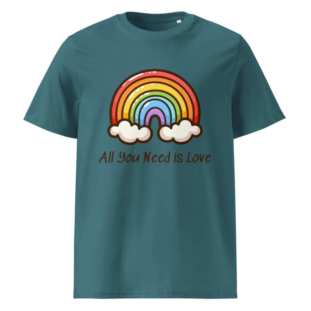 Camiseta unisex de algodón orgánico All You Need Is Love V2