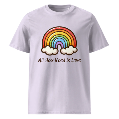 Camiseta unisex de algodón orgánico All You Need Is Love V2