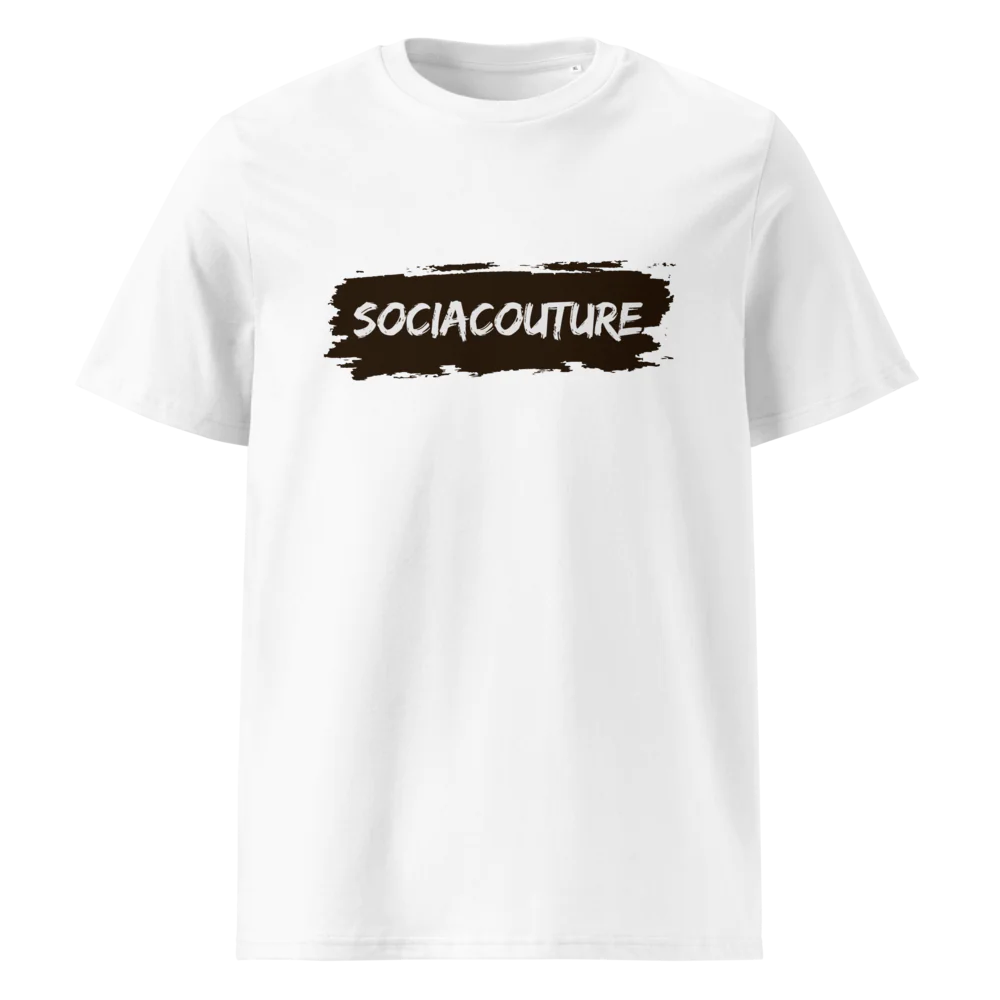 SociaCouture Brand Logo Dark | Unisex Organic Cotton T-Shirt