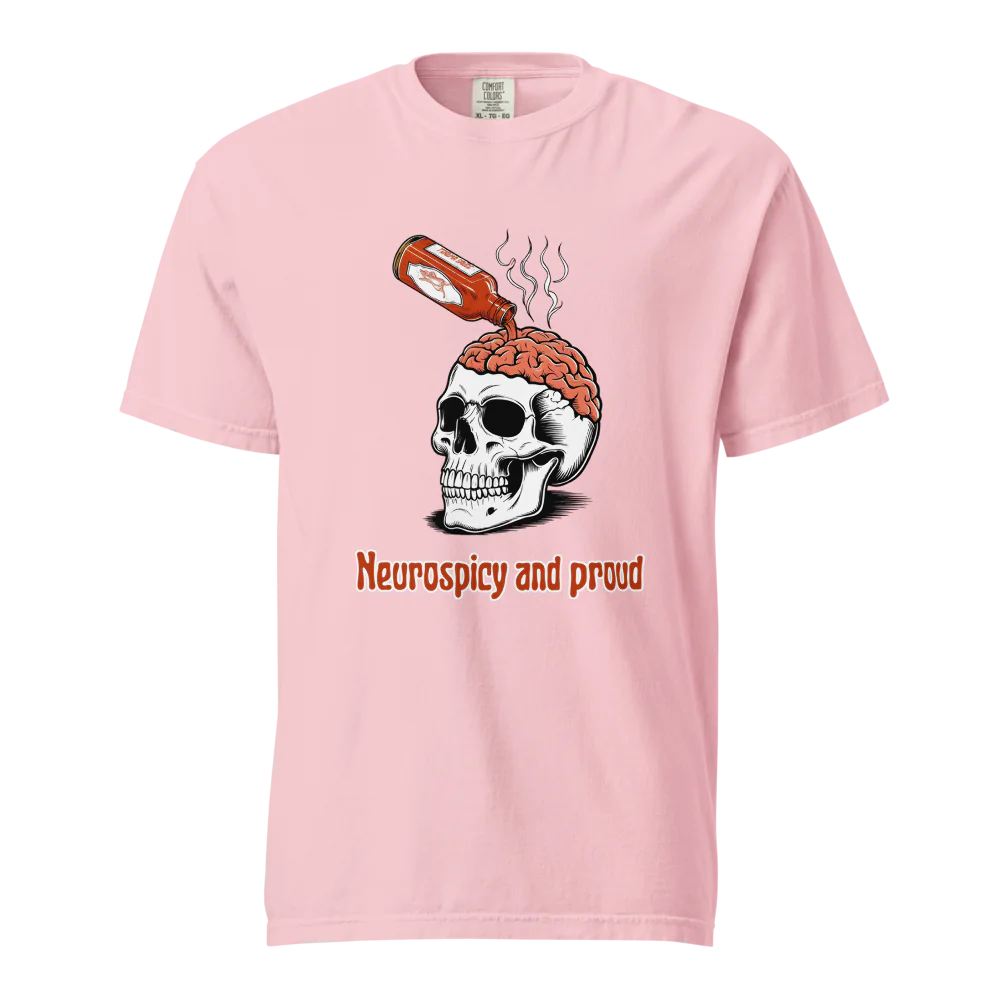 Neurospicy &amp; Proud | Camiseta unisex de tejido grueso | 100 % algodón