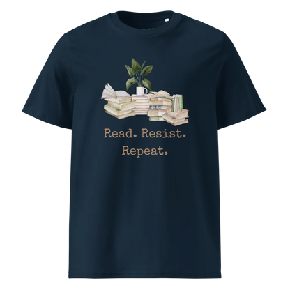 Leer. Resistir. Repetir. | Camiseta unisex de algodón orgánico