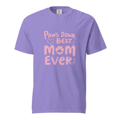 Paws Down, la mejor mamá del mundo | Camiseta unisex de tejido grueso | 100 % algodón