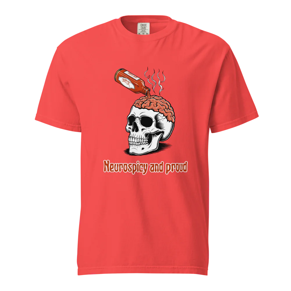 Neurospicy &amp; Proud | Camiseta unisex de tejido grueso | 100 % algodón