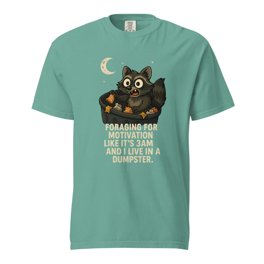Motivación en busca de alimento | Camiseta unisex de tejido grueso | 100 % algodón