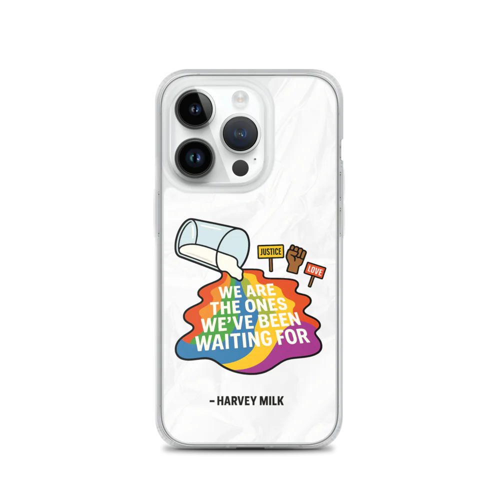 Cita de Harvey Milk | Funda transparente MagSafe® para iPhone®