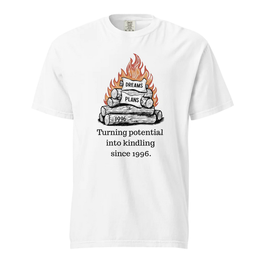 Transformando el potencial en leña | Camiseta unisex de tejido grueso | 100 % algodón