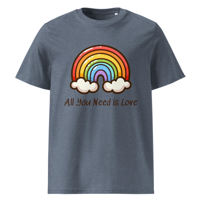 Camiseta unisex de algodón orgánico All You Need Is Love V2