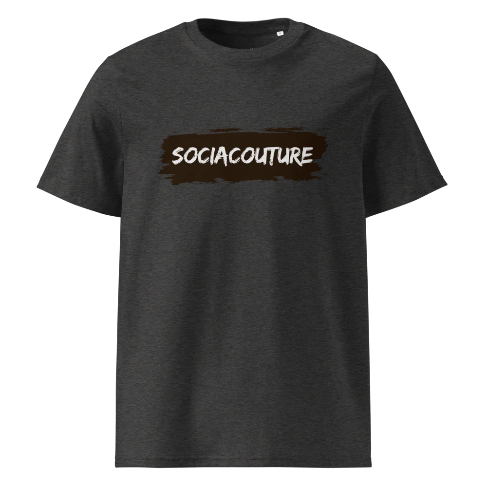 SociaCouture Brand Logo Dark | Unisex Organic Cotton T-Shirt