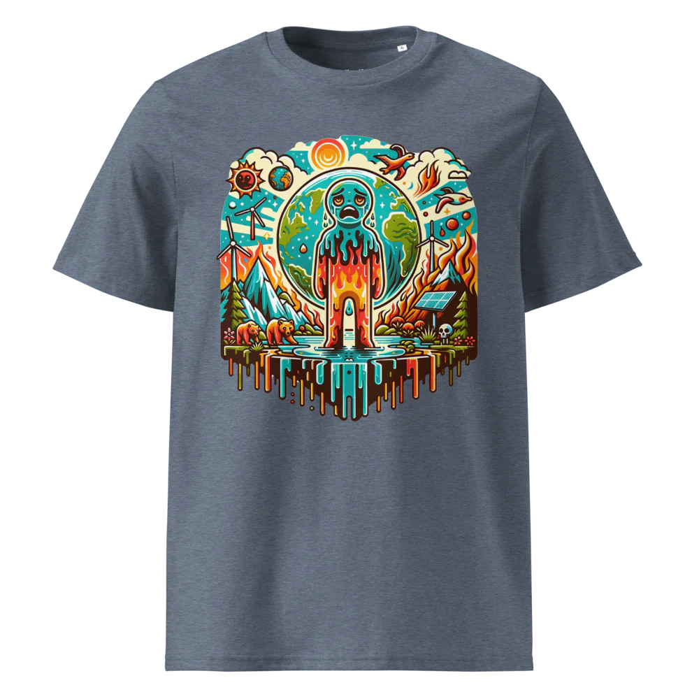 Melting World Global Crisis| Unisex Organic Cotton T-Shirt