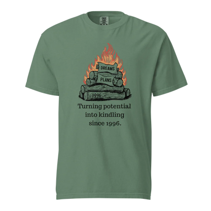Transformando el potencial en leña | Camiseta unisex de tejido grueso | 100 % algodón