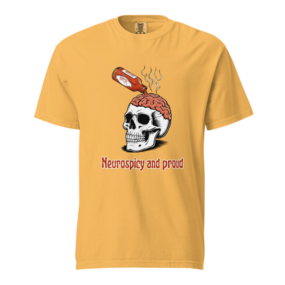 Neurospicy &amp; Proud | Camiseta unisex de tejido grueso | 100 % algodón