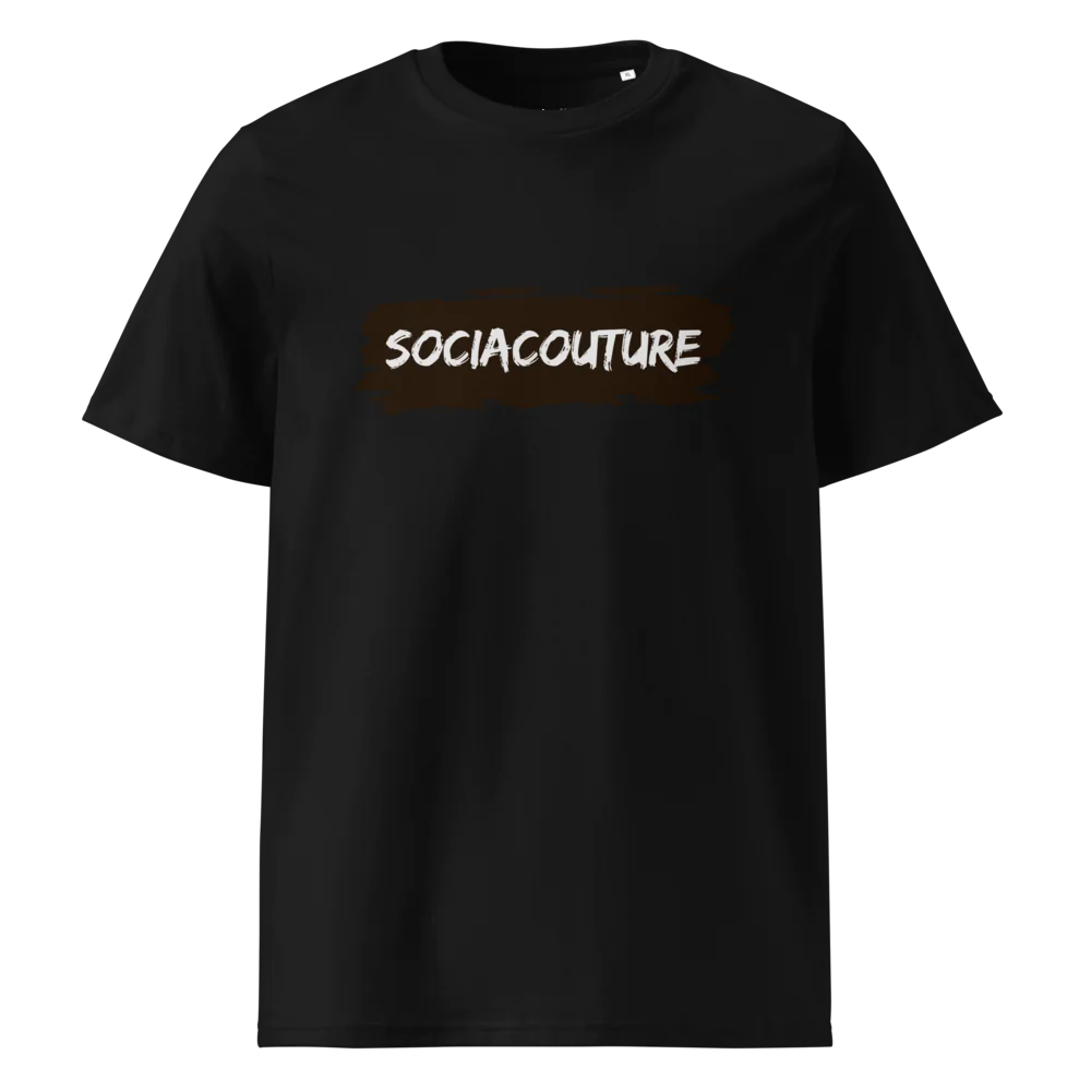 SociaCouture Brand Logo Dark | Unisex Organic Cotton T-Shirt