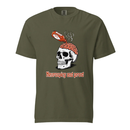 Neurospicy &amp; Proud | Camiseta unisex de tejido grueso | 100 % algodón