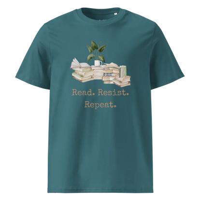 Leer. Resistir. Repetir. | Camiseta unisex de algodón orgánico