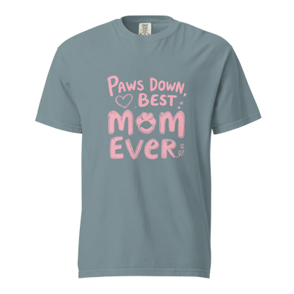 Paws Down, la mejor mamá del mundo | Camiseta unisex de tejido grueso | 100 % algodón