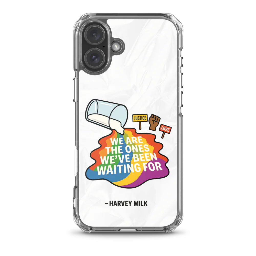 Cita de Harvey Milk | Funda transparente MagSafe® para iPhone®