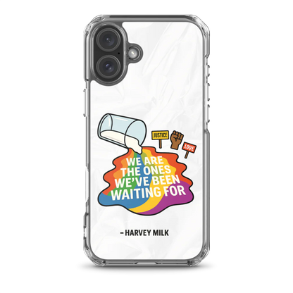 Cita de Harvey Milk | Funda transparente MagSafe® para iPhone®