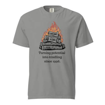 Transformando el potencial en leña | Camiseta unisex de tejido grueso | 100 % algodón