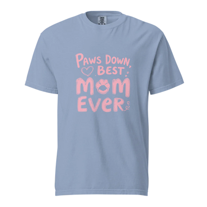 Paws Down, la mejor mamá del mundo | Camiseta unisex de tejido grueso | 100 % algodón