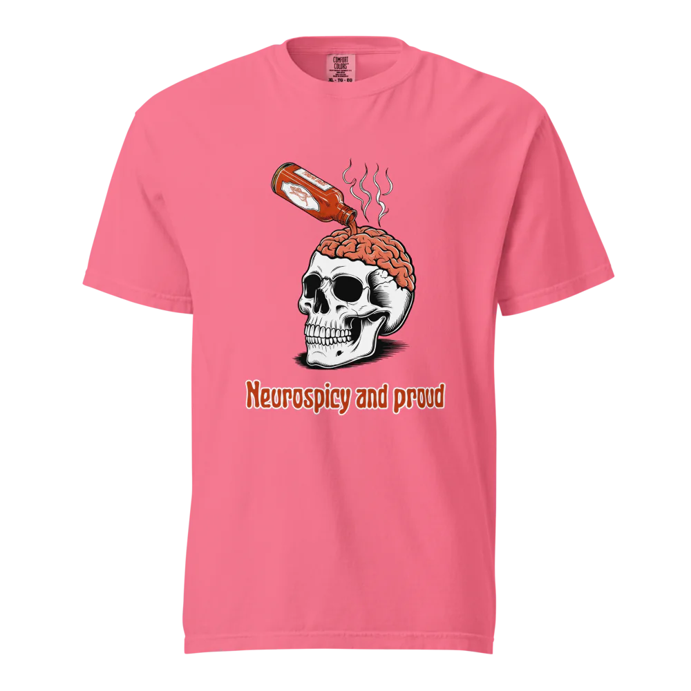 Neurospicy &amp; Proud | Camiseta unisex de tejido grueso | 100 % algodón